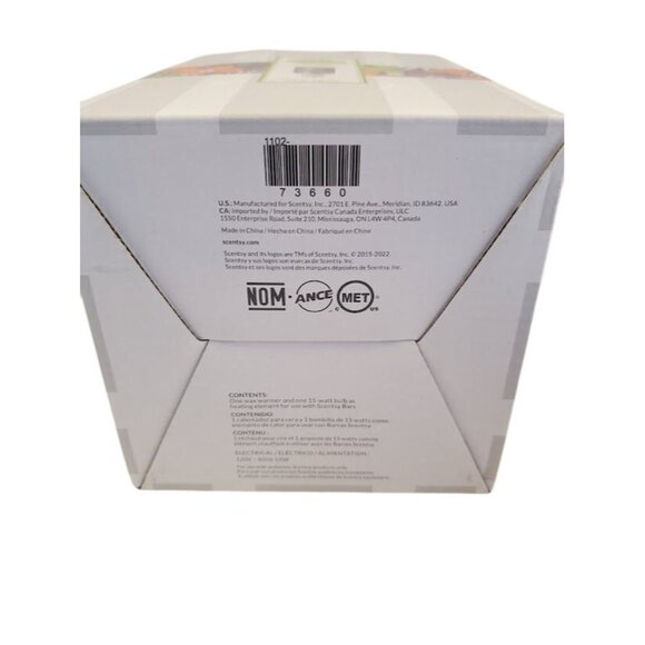 Scentsy Blue Agate Mini Warmer Plug In Zen Geode Cobalt Color NWB Night Light - Picture 4 of 4